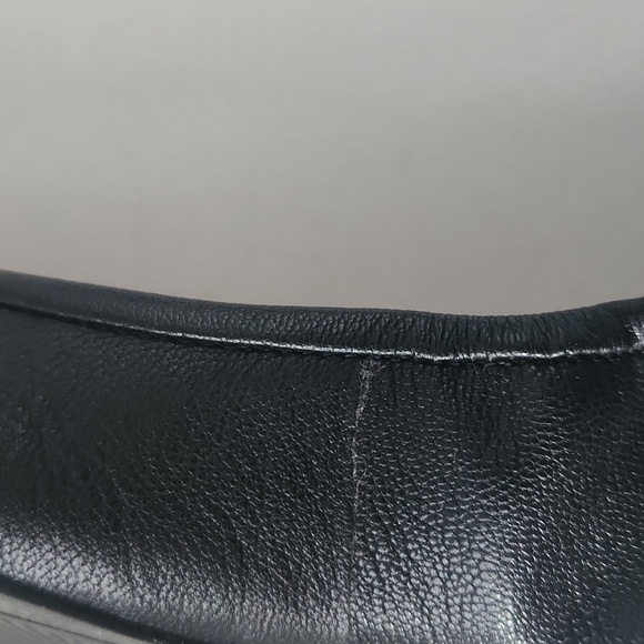 Essex Lane Black Leather Ballet Flats 8.5M - Picture 9 of 12